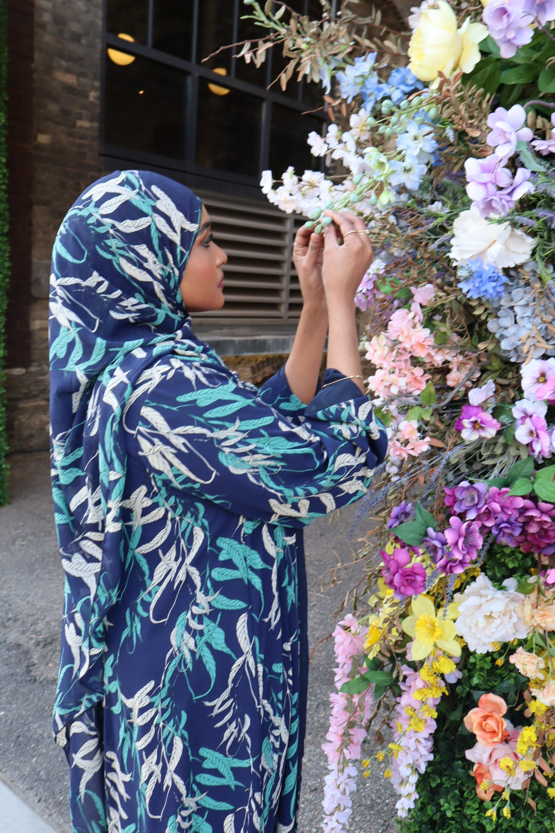 Floral abaya