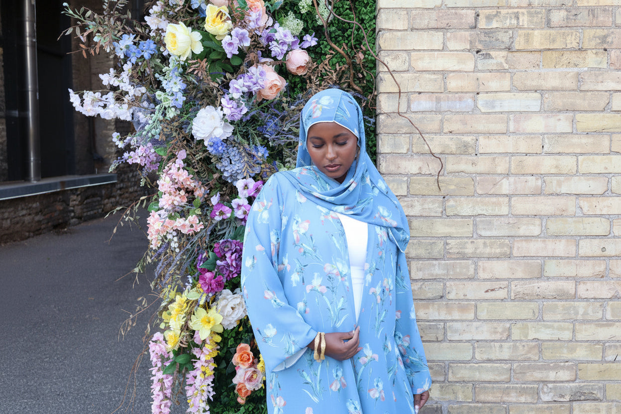Floral abaya