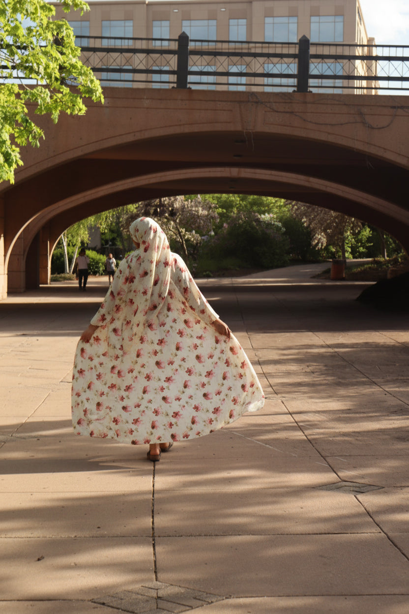 Floral abaya