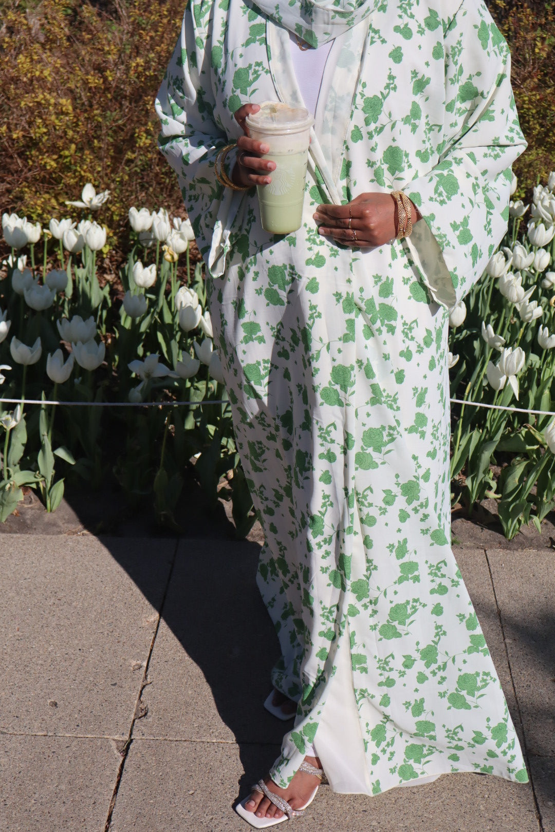 Floral abaya