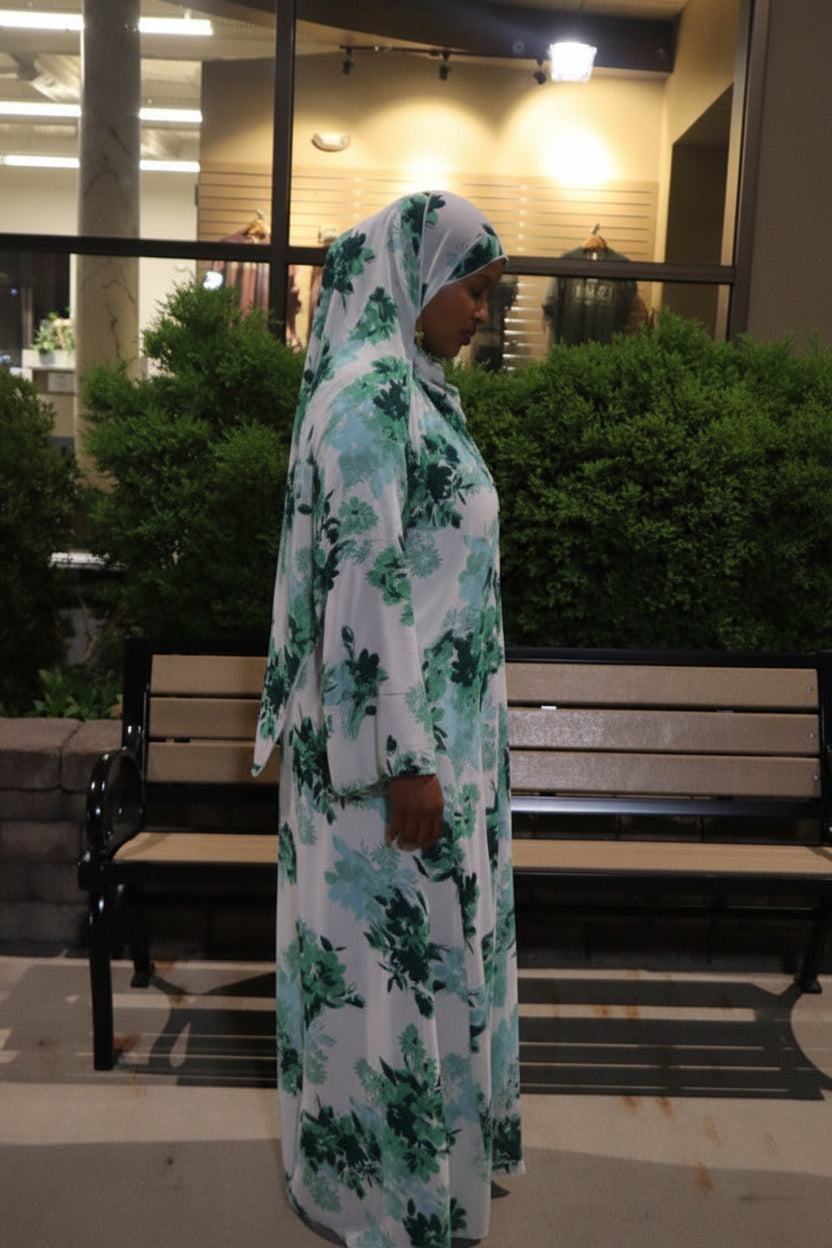 Floral abaya