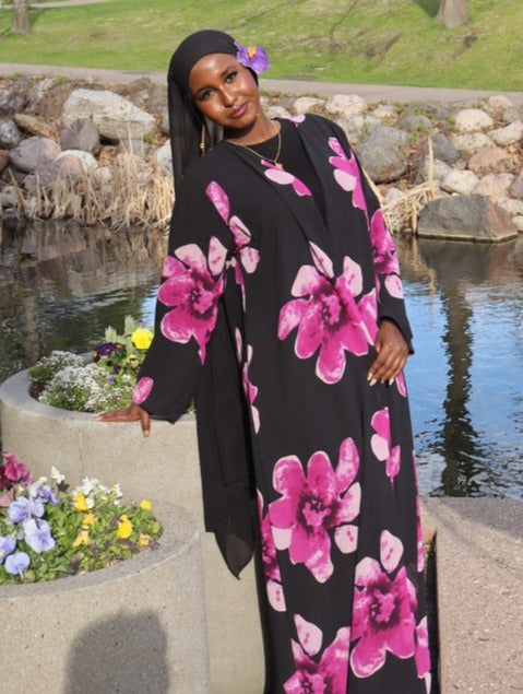 floral abaya