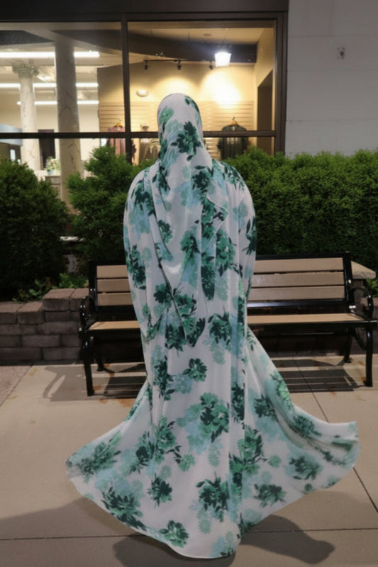 Floral abaya