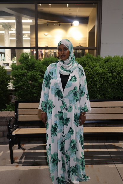 Floral abaya