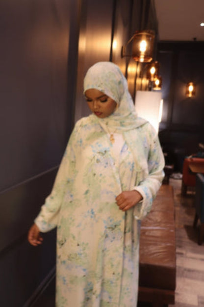 Floral abaya