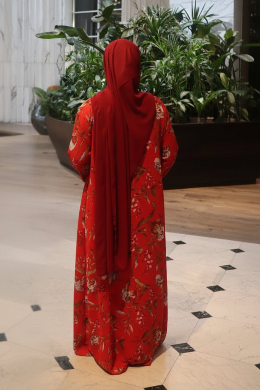 Floral abaya