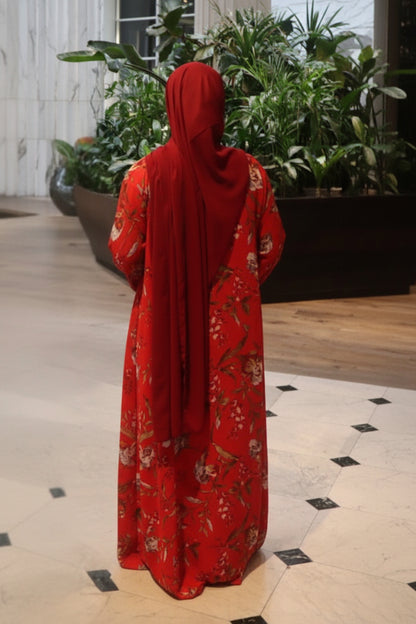 Floral abaya