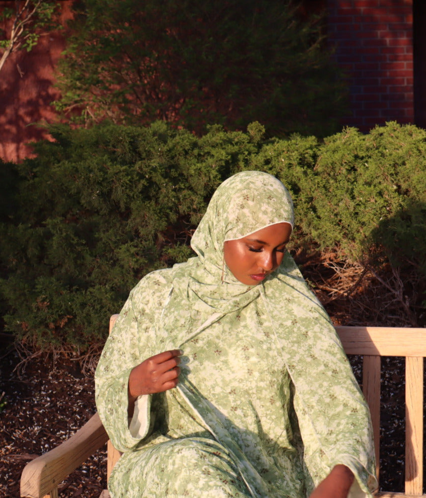 Floral abaya
