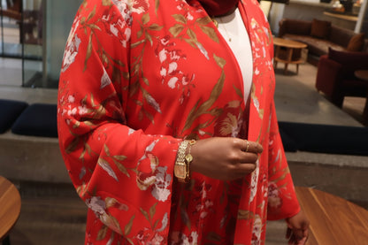 Floral abaya