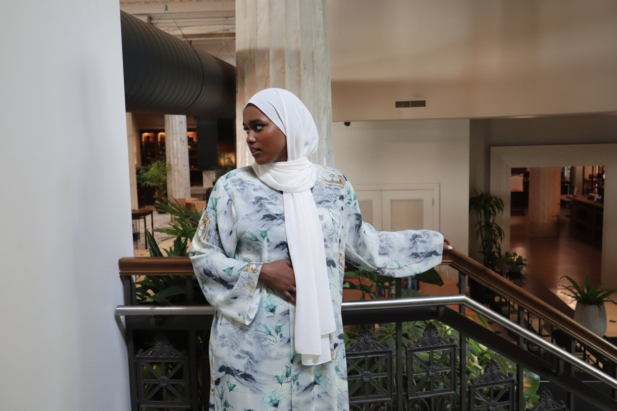 Floral abaya
