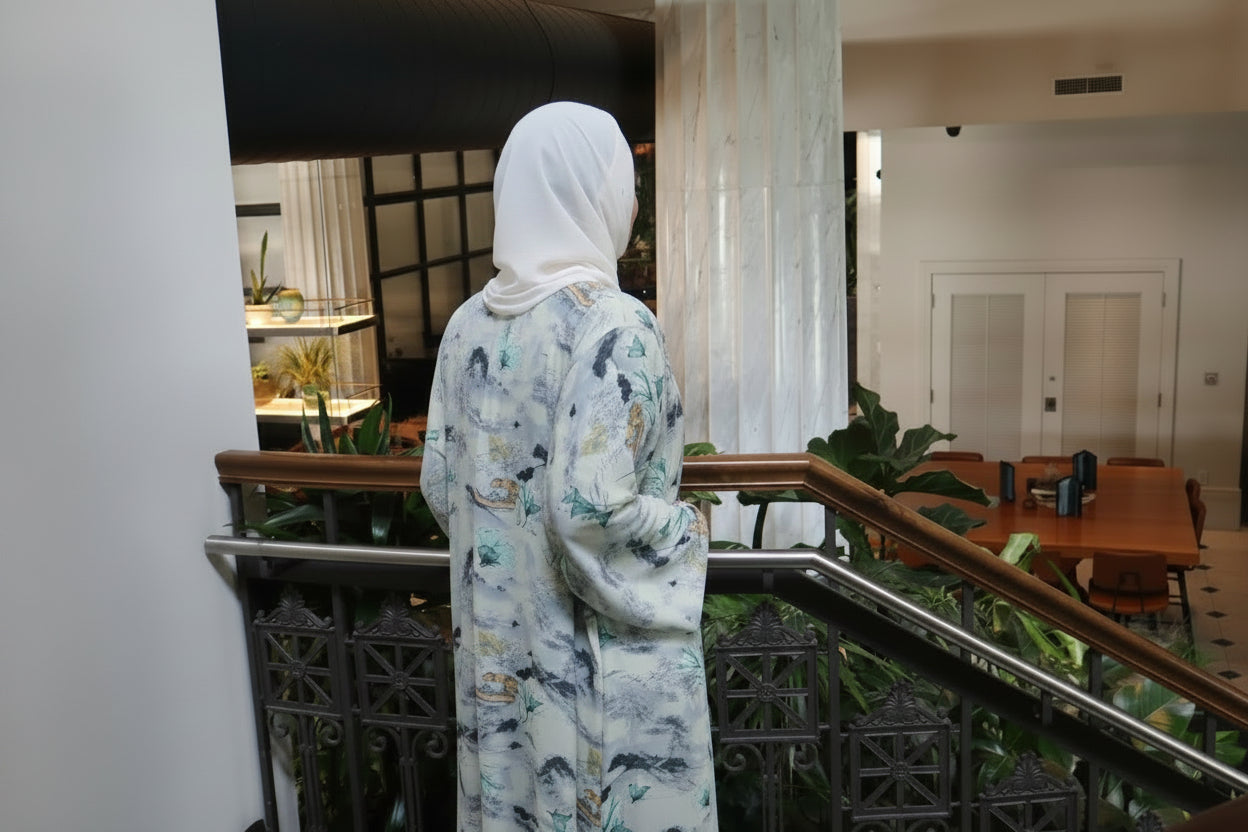 Floral abaya