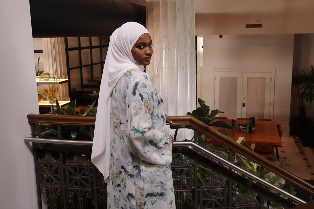 Floral abaya