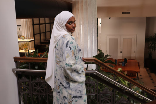 Floral abaya