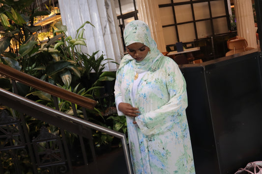 Floral abaya