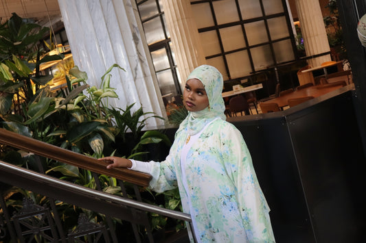 Floral abaya