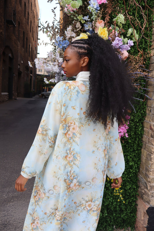 Floral abaya