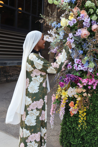 Floral abaya