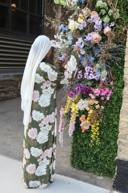 Floral abaya