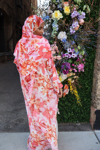 Floral abaya