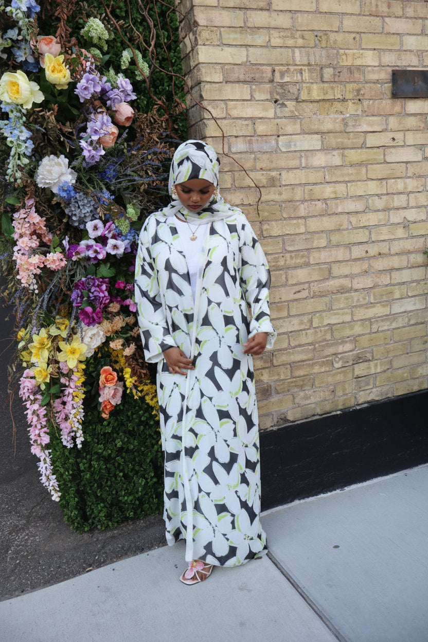 Floral abaya