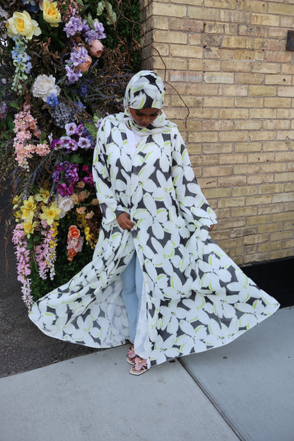 Floral abaya