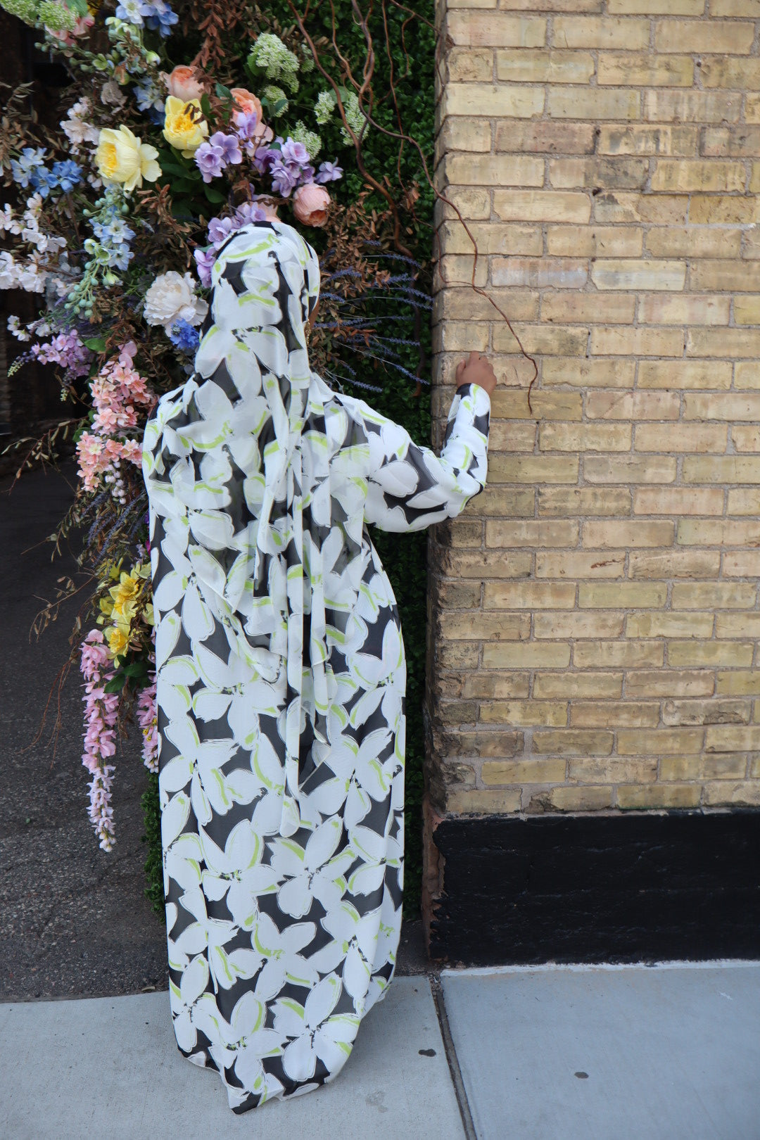 Floral abaya