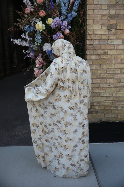 Floral abaya