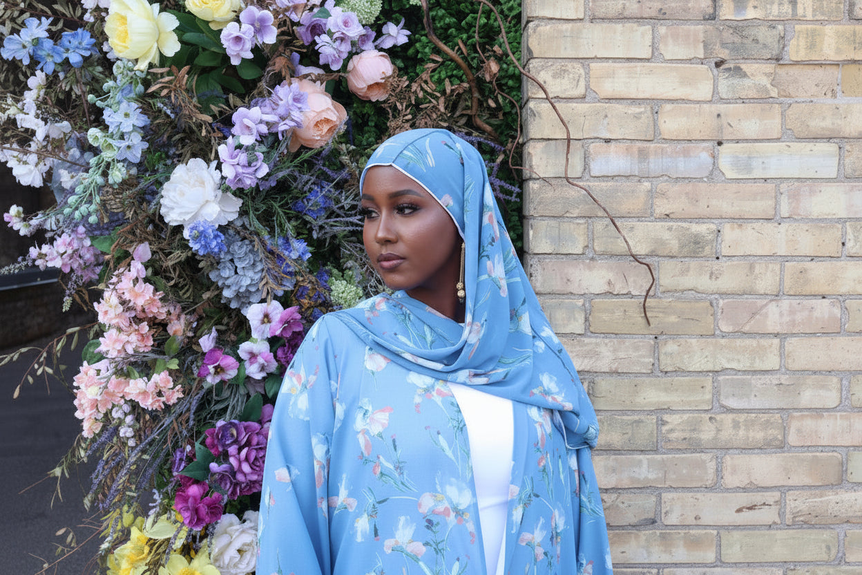 Floral abaya