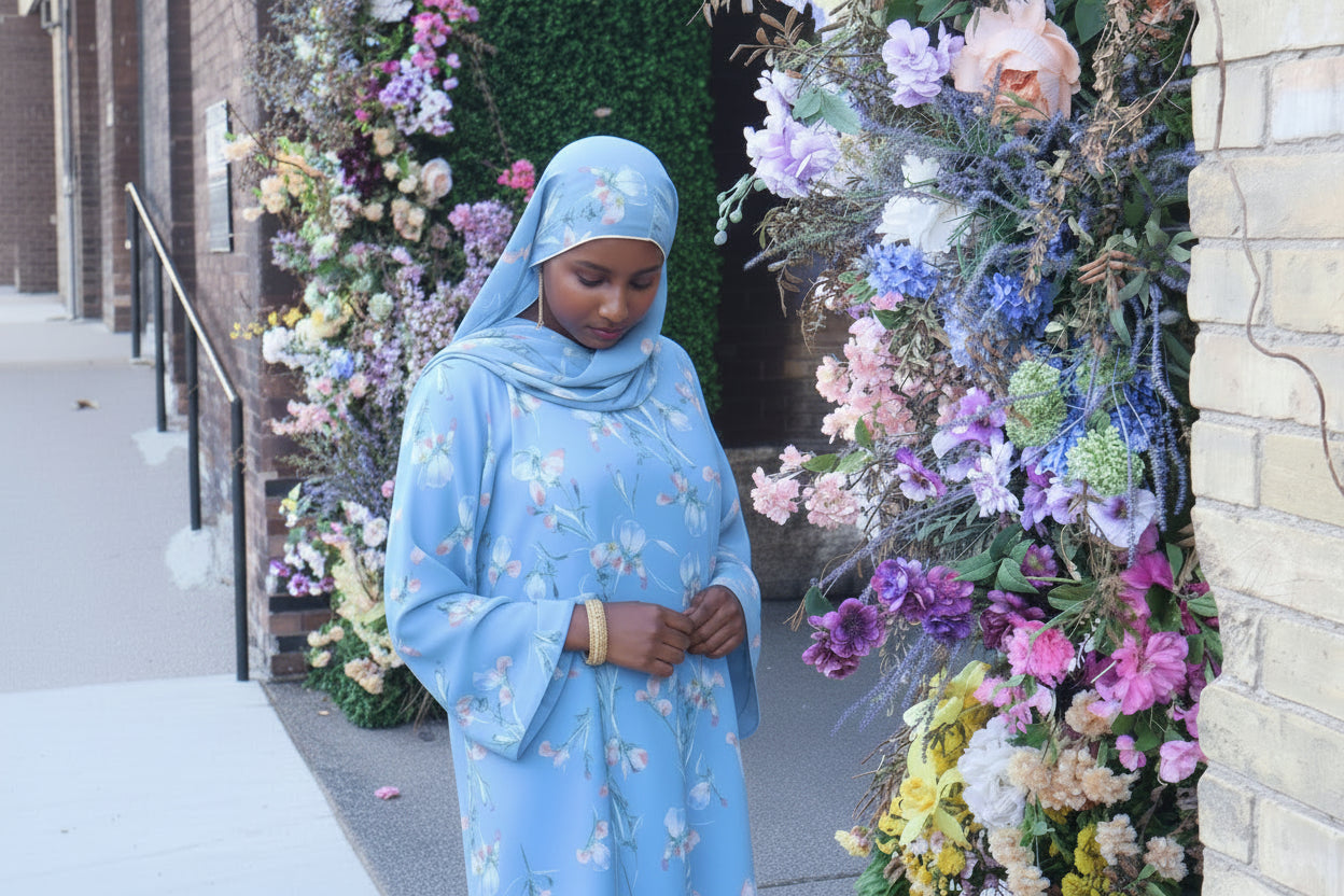 Floral abaya
