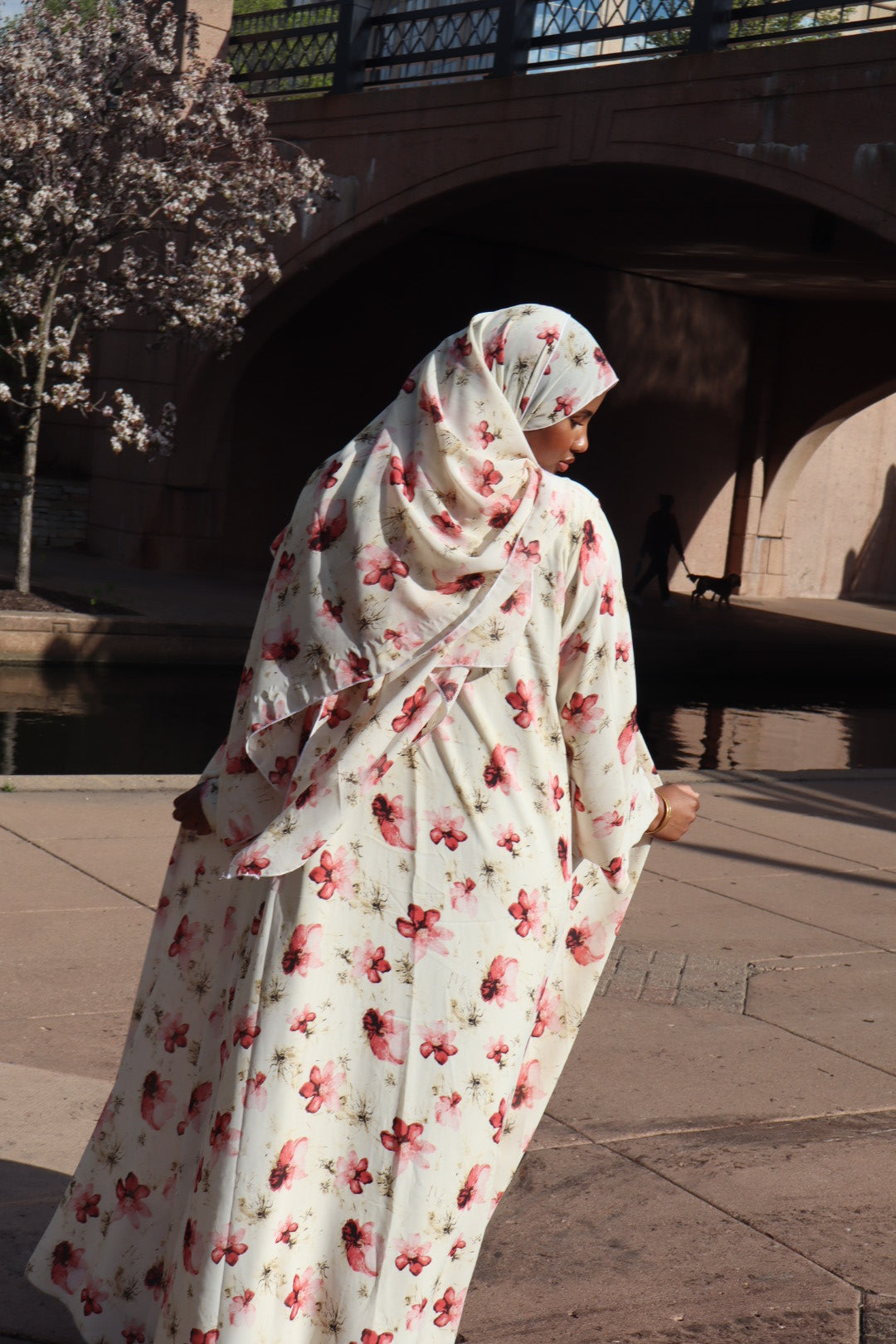Floral abaya