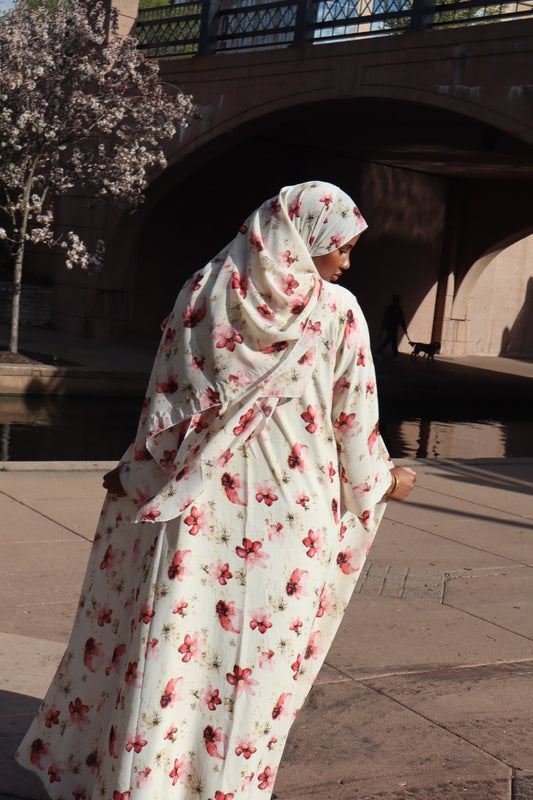 Floral abaya