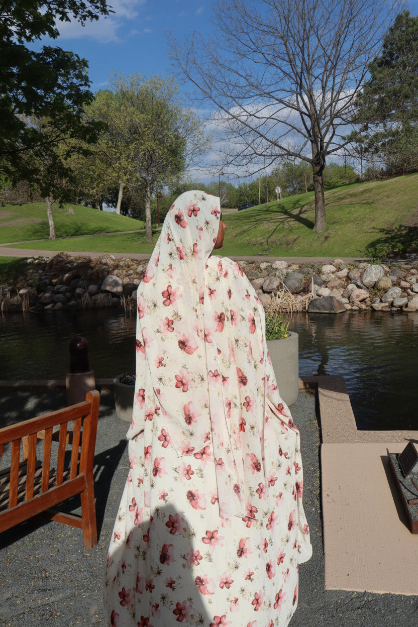 Floral abaya