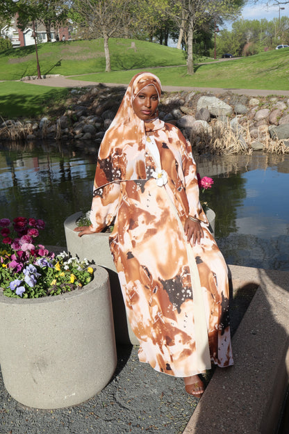 Marble Abaya