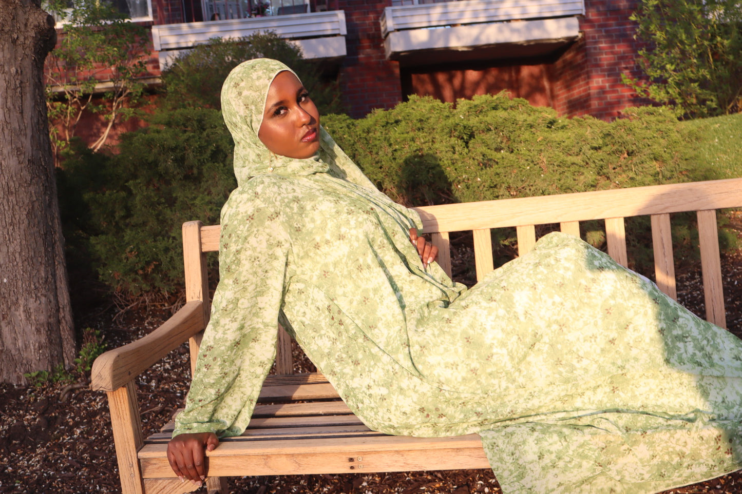 Floral abaya