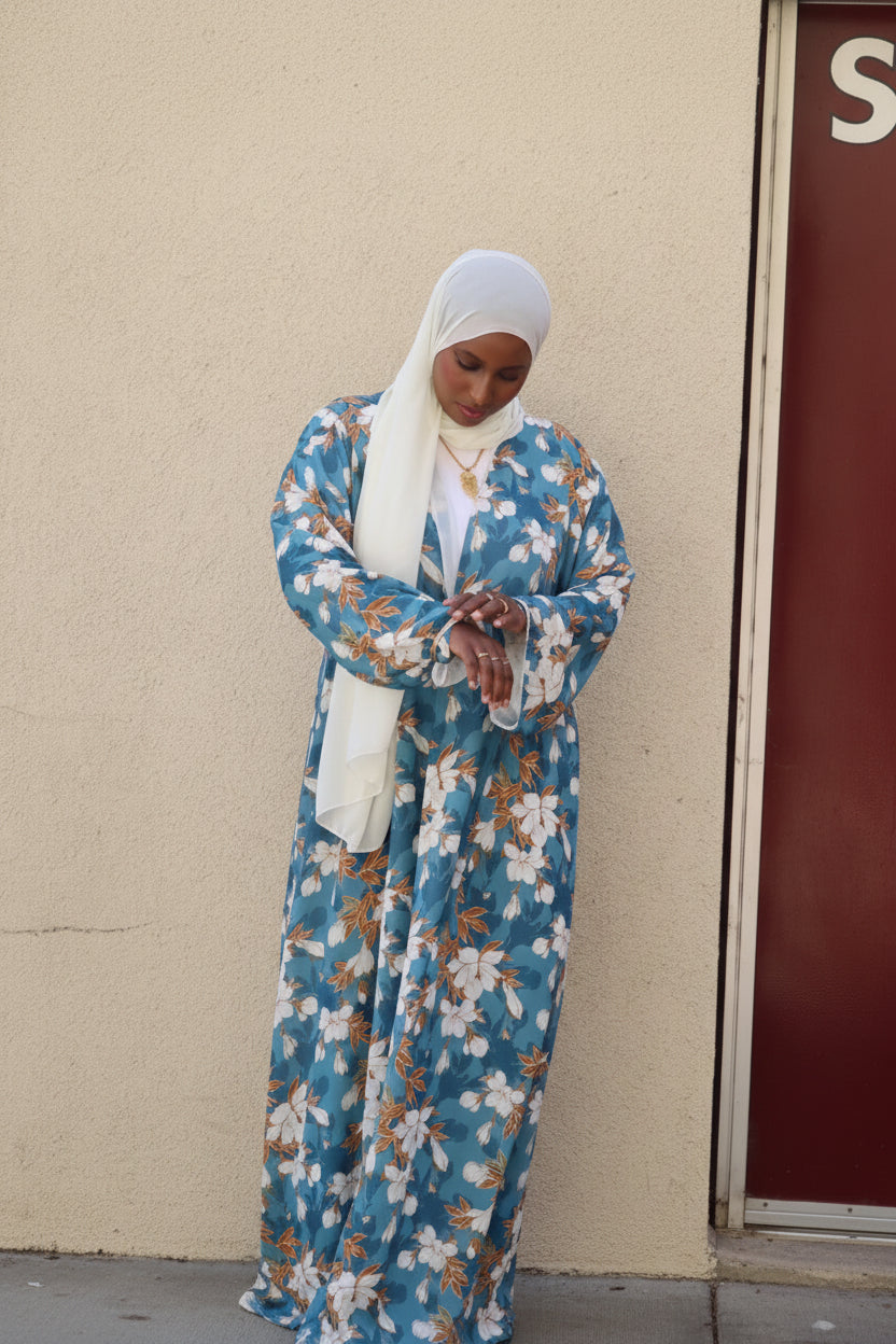 Floral abaya