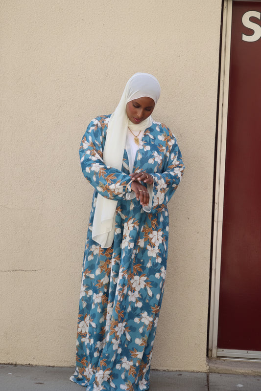 Floral abaya