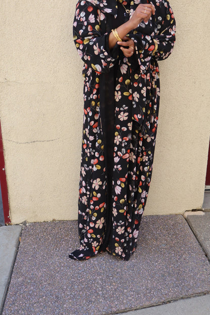 Floral abaya