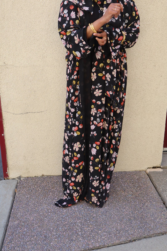 Floral abaya