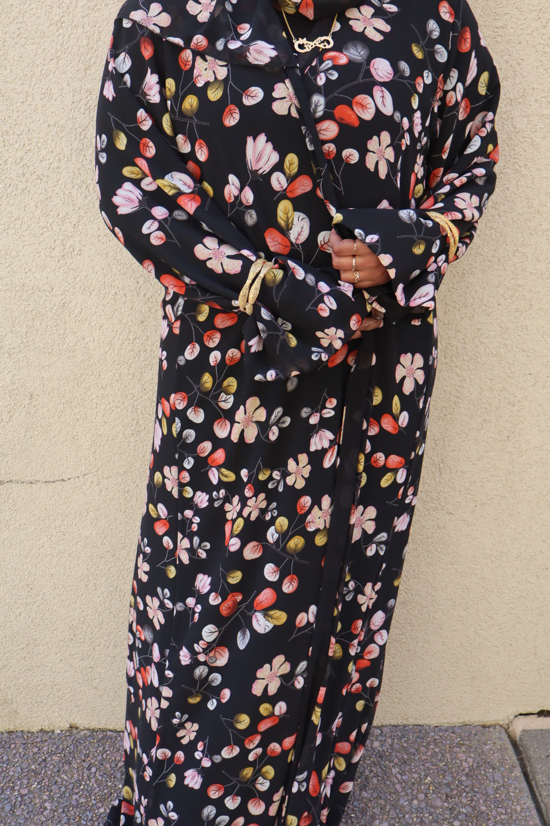 Floral abaya