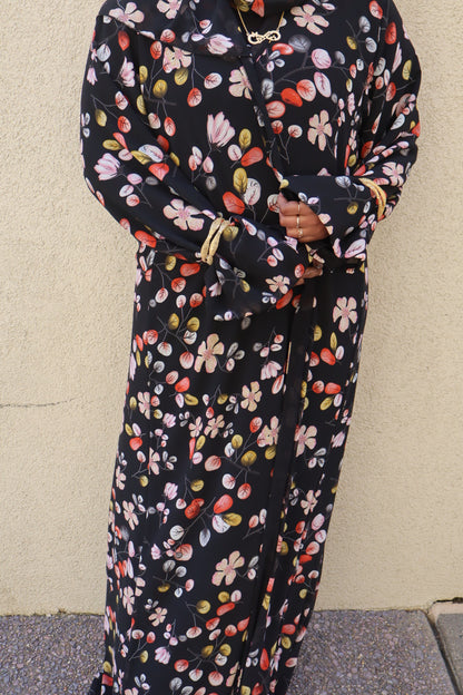 Floral abaya