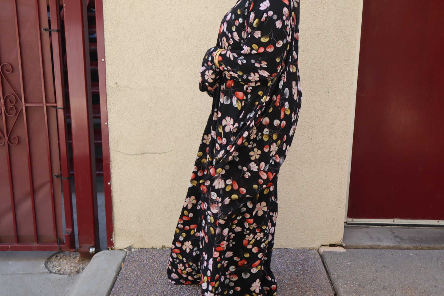 Floral abaya