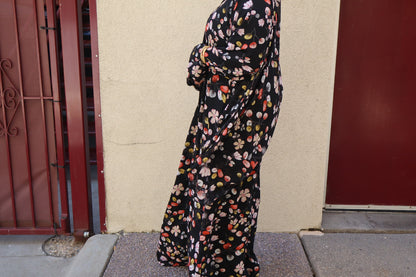 Floral abaya