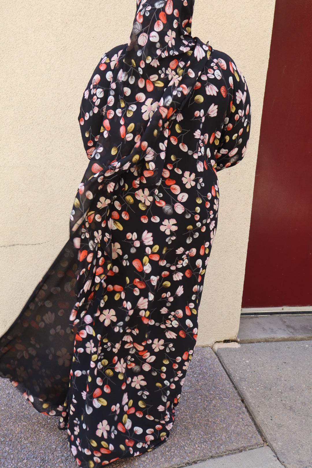 Floral abaya
