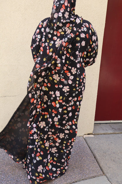Floral abaya
