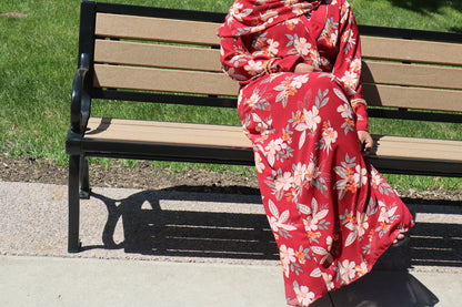 Floral abaya