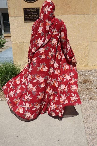 Floral abaya