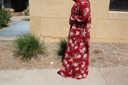 Floral abaya