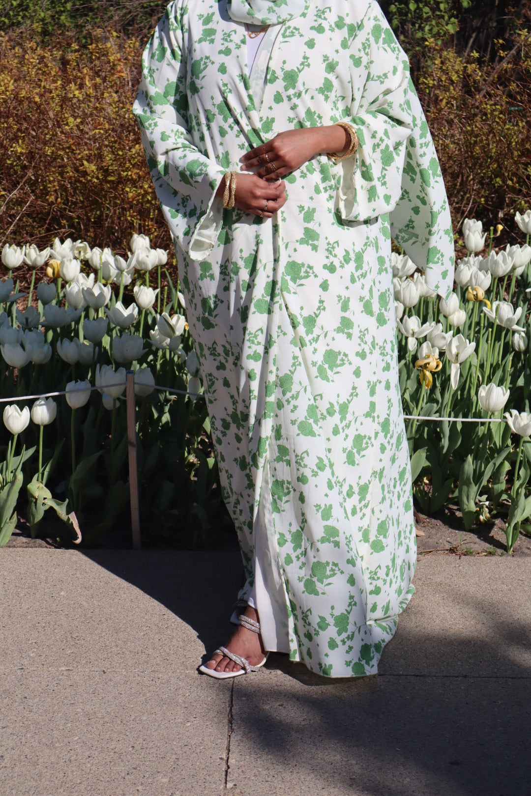 Floral abaya