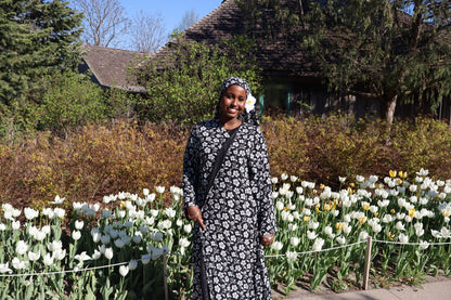 Floral abaya