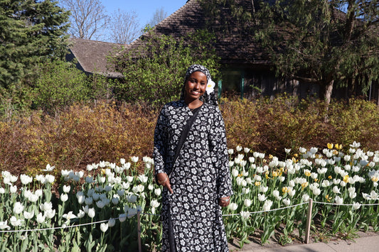 Floral abaya